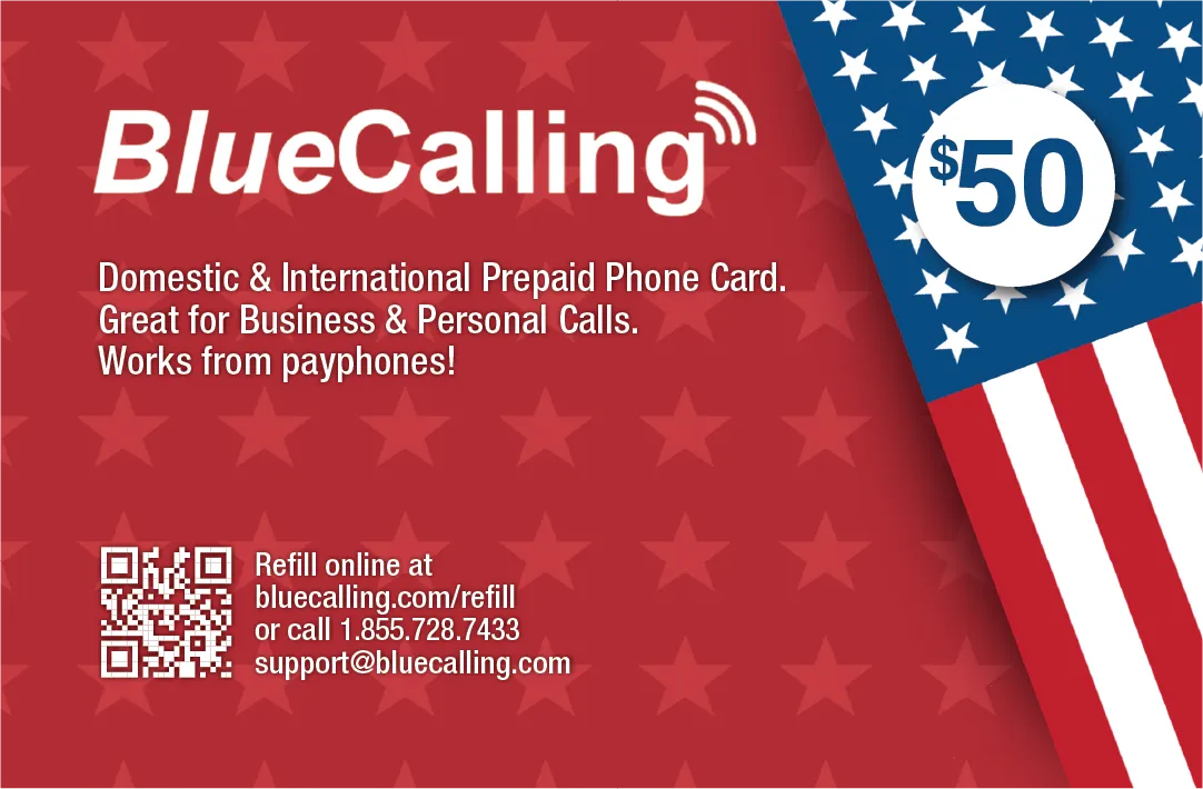 bluecalling Calling Card $50