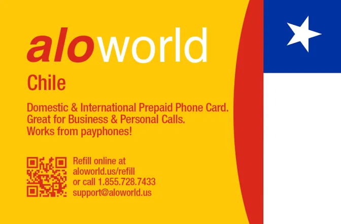 Call Chile from United States or Canada cheap and easy with a calling card.